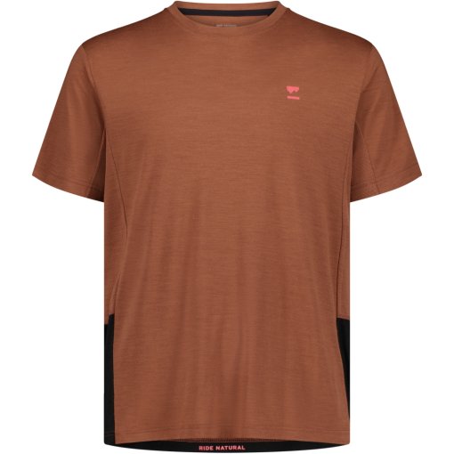 Productfoto van Mons Royale Tarn Merino T-Shirt Heren - cinnamon / black