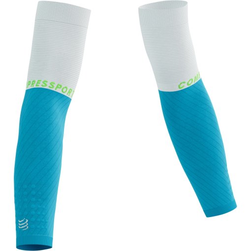 Produktbild von Compressport ArmForce Ultralight Kompressionsarmlinge - norse blue/neon green