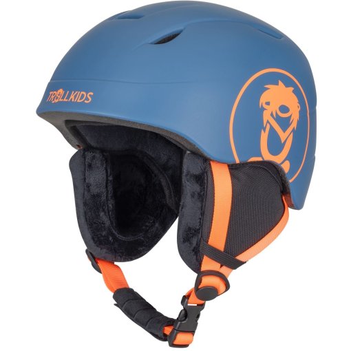 Foto de Trollkids Hemsedal Casco de esquí para niños - Shadow Blue/Vivid Orange