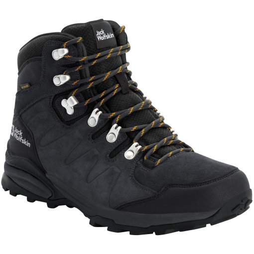 Foto de Jack Wolfskin Botas Trekking Hombre - Refugio Texapore Mid - phantom / burly yellow XT