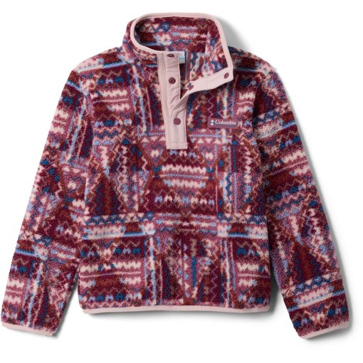 Photo produit de Columbia Pull Polaire Enfants - Helvetia II Printed Half Snap - Antique Mauve Geomix/Mineral Pink