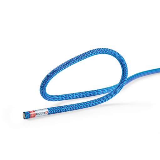 Photo produit de Ocún Corde Escalade - Vision 9,1 mm - 50 m - bleu/lilas