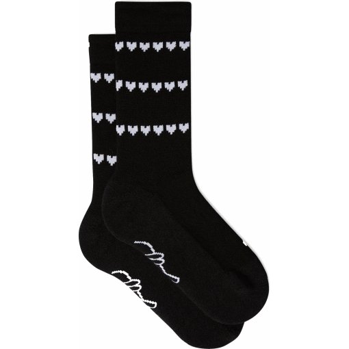 Foto de FINGERSCROSSED Calcetines Ciclismo - Merino - Heart - Negro