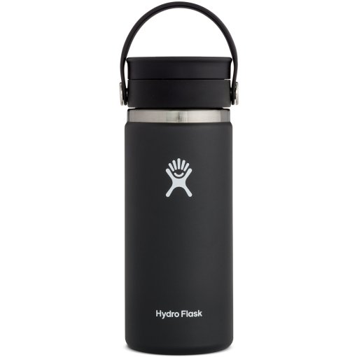 Foto de Hydro Flask Botella Térmica - 16oz Wide Mouth Coffee + Tapa Flex Sip - 473ml - negro