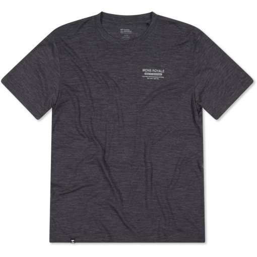 Photo produit de Mons Royale T-Shirt Homme - Zephyr Merino Tencel™ - smoke