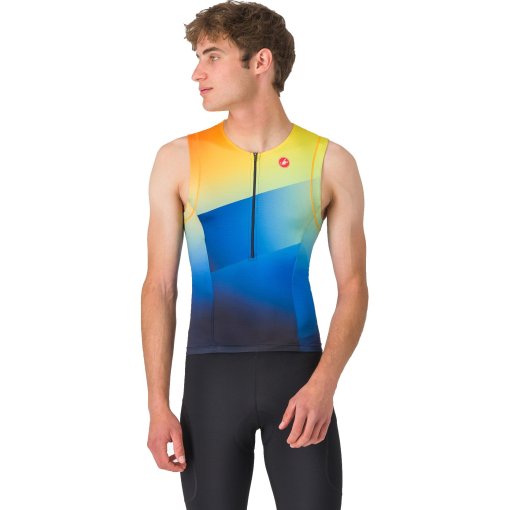 Foto de Castelli Maillot sin Mangas Hombre - Free Speed 3 - belgian blue/multicolor vivid 424