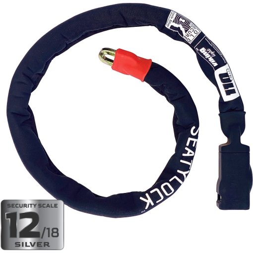 Produktbild von Seatylock Viking Silver - 110 cm Kettenschloss - schwarz