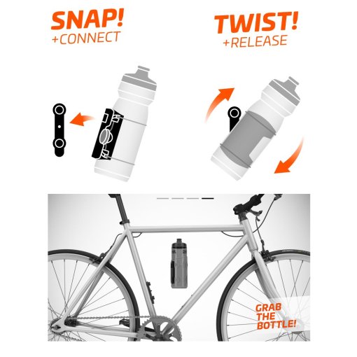 Base Fidlock Twist Vario - Support Magnétique Pour Cadre Ou Fourche Vélo - Fixation Polyvalente