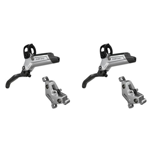 Zdjęcie: SRAM Motive V2 Zestaw hamulców tarczowych  – Ultimate | 4 tłoki | A2 - clear anodized