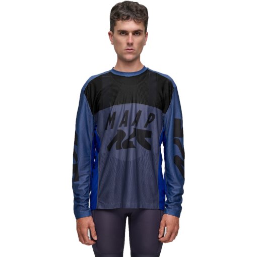 Picture of MAAP Alt Road Air Mesh Long Sleeve Tee Men - mixed blue