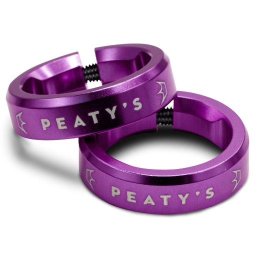 Produktbild von Peaty&#039;s Monarch Grips Lockrings Klemmringe - Lila