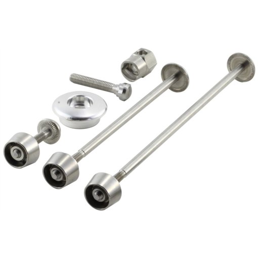 Foto de Pitlock Set 02/GA FW + RW + Saddle Clamp + Ahead Lock - silver / Plug: silver