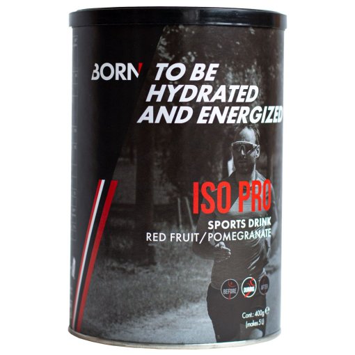 Foto de BORN Bebida Isotónica de Carbohidratos en Polvo - Iso Pro Red Fruit/Pomegranate Sports Drink - 400g