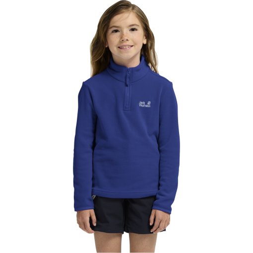 Productfoto van Jack Wolfskin Taunus 100 Half Zip Trui voor kinderen - blue orchid