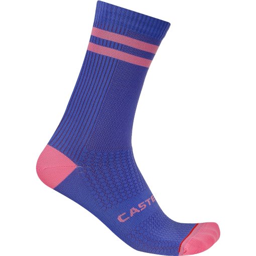 Produktbild von Castelli Originale 18 Socken - ultraviolet/rosa giro 501