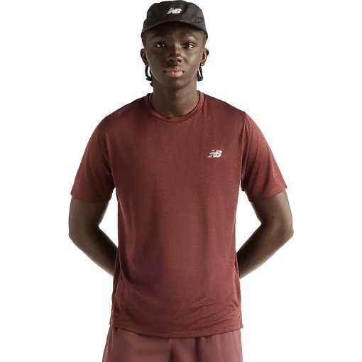 Picture of New Balance RC Essential T-Shirt Men - Cherry Leather