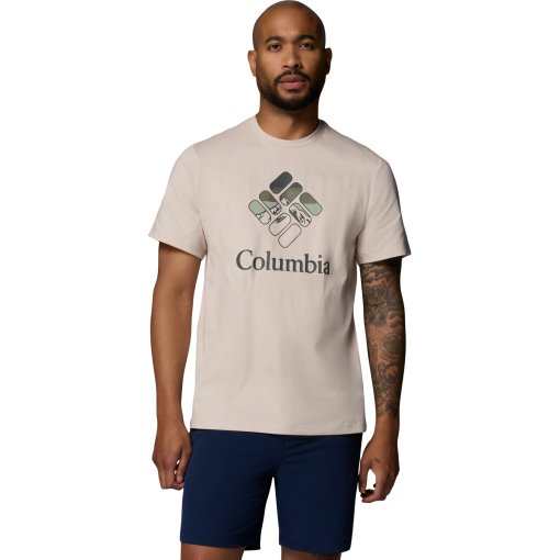 Imagen de Columbia Camiseta Hombre - CSC Seasonal Graphic - Dark Stone/Heavenly Stacked Gem