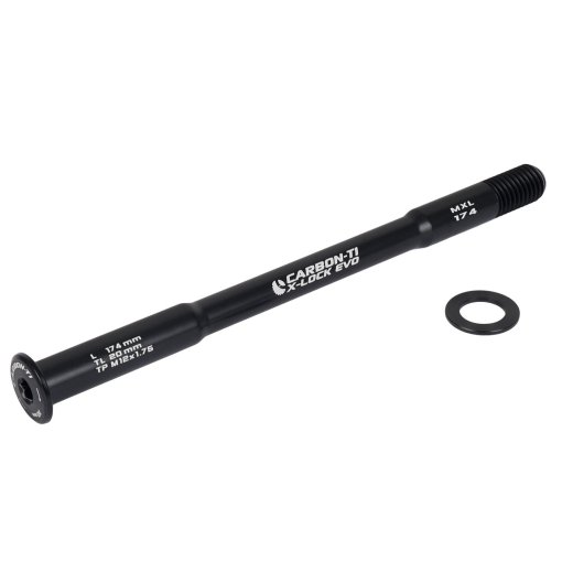 Produktbild von Carbon-Ti X-Lock EVO Steckachse - 12x142-148mm - X-Maxle  - 12x1.75mm - Länge 174mm - schwarz