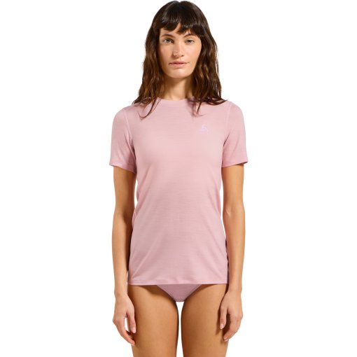 Produktbild von Odlo Natural Merino 160 Kurzarm-Unterhemd Damen - hyper pink