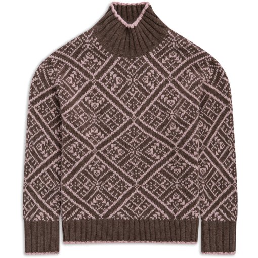 Foto de Bergans Vega Knitted Wool Jerséis para mujer - hot cocoa/faded pink