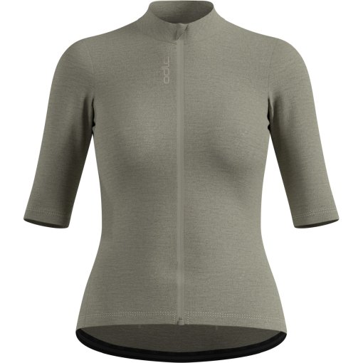 Immagine prodotto da Odlo Maglia da Ciclismo a Zip Intera Donna - Zeroweight Merino - vetiver