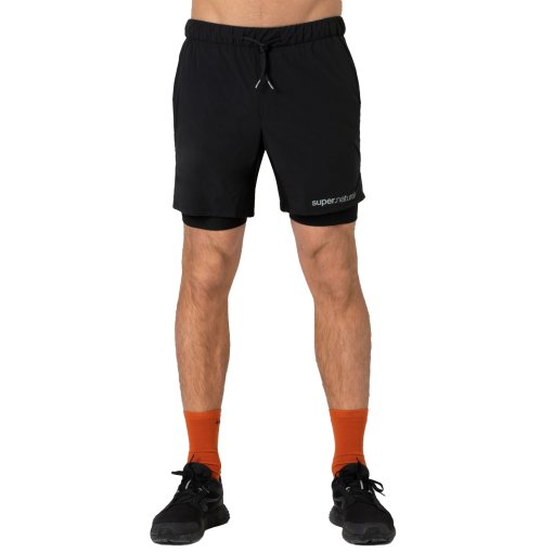 Produktbild von SUPER.NATURAL Double Layer Shorts Herren - Jet Black
