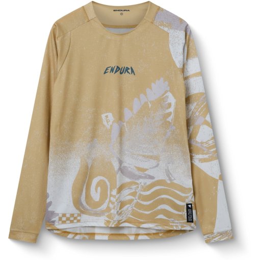 Picture of Endura Singletrack Print Long Sleeve Tee Men - sand