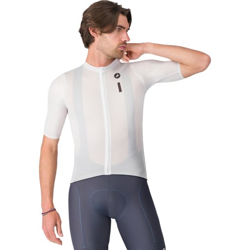 Produktbild von Castelli Drittone Logo Kurzarmtrikot Herren - white/black 001