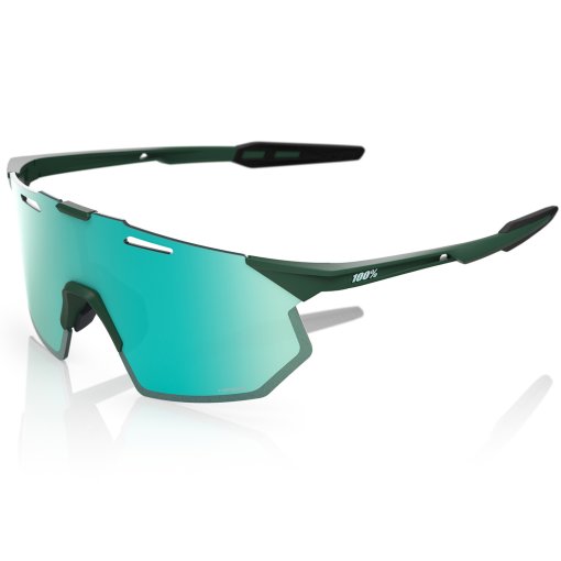 Picture of 100% Hypercraft SQ Glasses - Matte Juniper - HiPER Mint Mirror | Clear