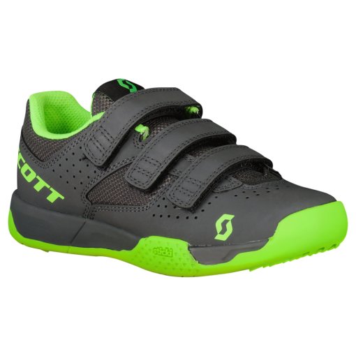 Photo produit de SCOTT Chaussures Vélo Enfant - MTB AR Kids Strap - grey/neon green