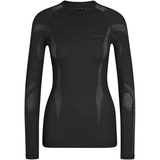 Foto de Falke Camiseta de Manga Larga Mujer - Wool-Tech - negro 3000