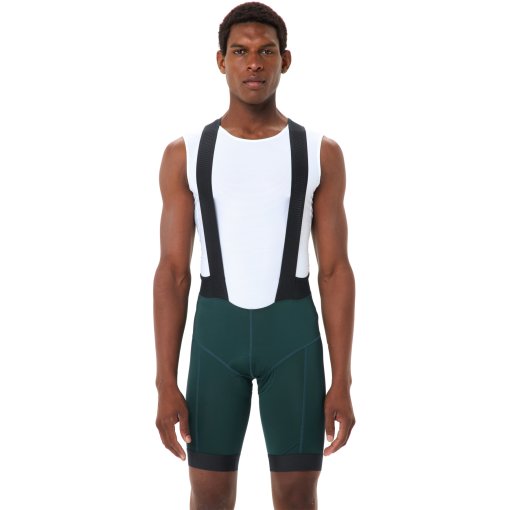 Photo produit de Vaude Cuissard à Bretelles Court Cycliste Homme - Kuro Essential - deep pond