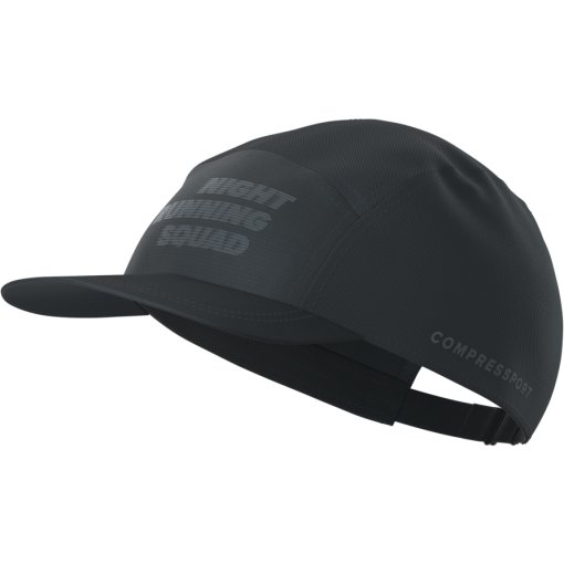 Picture of Compressport 5 Panel Light Cap - Night Running Squad - black