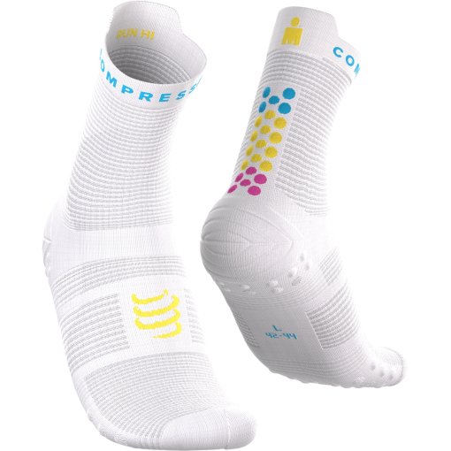 Picture of Compressport Pro Racing Compression Socks v4.0 Run High - Ironman 2026 - white - L2