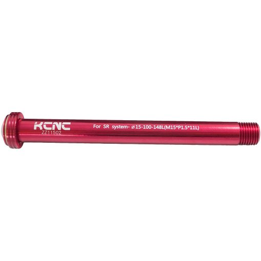 Produktbild von KCNC Steckachse KQR08 - 15x100mm - 6061AL - rot