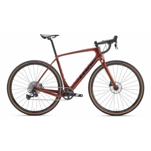 Picture of LOOK 765 Gravel Apex XPLR 1x12 / FULCRUM Rapid Red 900 - Carbon Gravel Bike - 2026 - red dust metallic satin