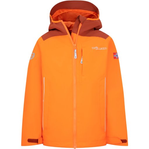 Foto de Trollkids Chaqueta Niño - Bergen - Bright Orange/Red Brown