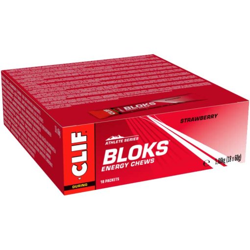 Kuva tuotteesta Clif Bloks Energy Chews Hiilihydraatti-elektrolyytit-purukumit - Parasta ennen 17.3.2026 – 18 x 60 g