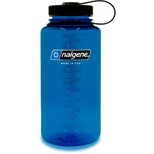 Productfoto van Nalgene Wide Mouth Sustain Drinkfles - 1L - blauw
