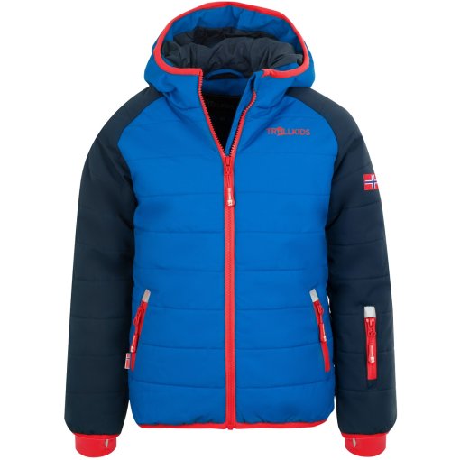 Produktbild von Trollkids Hafjell PRO Schneejacke Kinder - Navy/Medium Blue/Rot