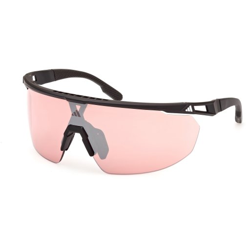 Photo produit de adidas Lunettes de Soleil - SP0095 - Matte Black / Mirror Bordeaux