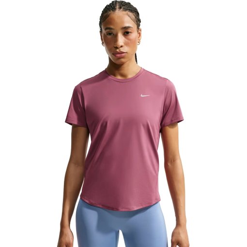 Productfoto van Nike Swift Dri-FIT Hardloop-T-shirt voor dames voor hardlopen - pink smoke/reflective silver IU1052-654