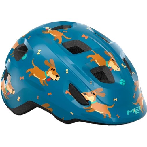 Foto de MET Casco Bicicleta Niño - Hooray - blue teckel glossy