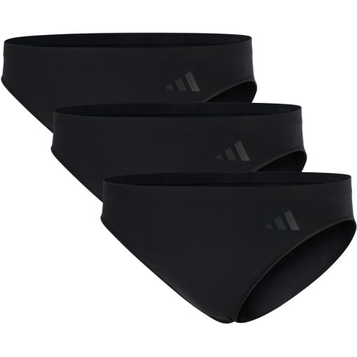 Photo produit de adidas Sports Underwear Sport Active Seamless Slips bikini pour femme - Lot de 3 - 000 black