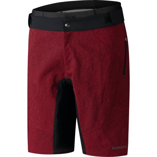 Photo produit de Shimano Short VTT sans Pantalon Intérieur Homme - Revo - rouge