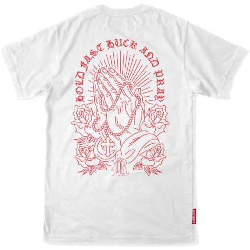 Picture of Loose Riders Tech Short Sleeve Shirt Men - Praying Hands White