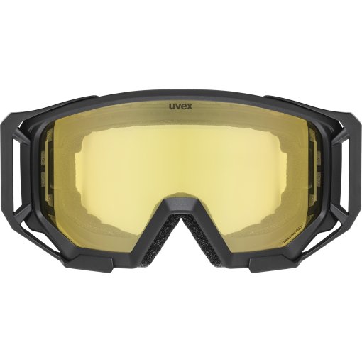 Uvex athletic CV Goggle - black matt /colorvision yellow mirror