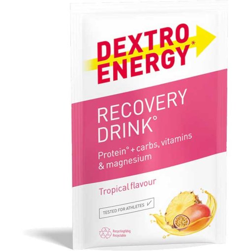Foto de Dextro Energy* Bebida de Proteína y Carbohidratos en Polvo - Recovery Drink° Tropical - 44.5g