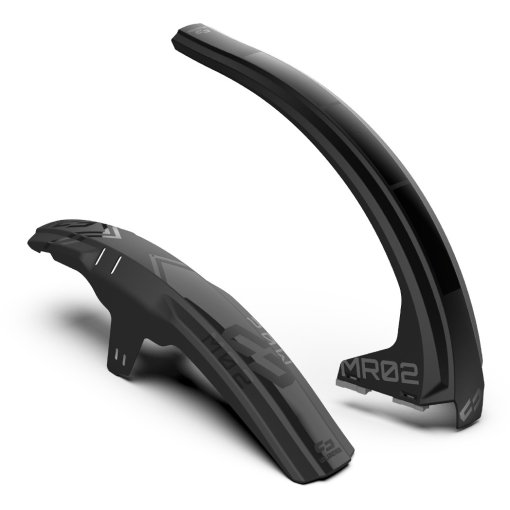 Image de Unleazhed M02 + MR02 Jeu de Garde-Boue - ultimate black and matt glossy