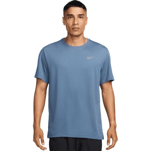 Picture of Nike Dri-FIT UV Miler Short-Sleeve Running Top Men - work blue/reflective silver DV9315-486